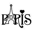 Wandtattoo Paris Schriftzug - Bild 3