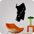 Wandtattoo Sardinien Umriss  - Bild 1