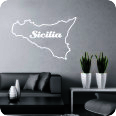 Wandtattoo Sizilien Umriss 1 - Bild 2