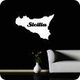 Wandtattoo Sizilien Umriss 2 - Bild 2
