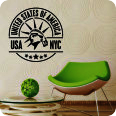 Wandtattoo USA Stamp - Bild 1