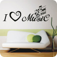 Wandtattoos | Wandtattoo i love music