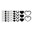 Wandtattoo Herzen Set - Bild 3