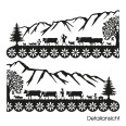 Wandtattoo Alpaufzug Appenzell mit Alpsteinmassiv - Bild 3