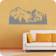 Wandtattoo Berge Mountainbike - Bild 2