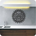 Wandtattoo Scherenschnitt Chalet rund - Bild 2