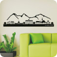 Wandtattoo Skyline Interlaken - Bild 1