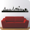 Wandtattoo Skyline Spiez - Bild 1