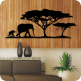 Wandtattoo Elephant Family - Bild 1