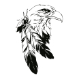 Wandtattoo Indianischer Adlerkopf - Bild 3