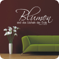 Wandtattoo Blumen sind das Lächeln der Erde - Bild 2