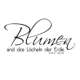 Wandtattoo Blumen sind das Lächeln der Erde - Bild 3