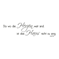 Wandtattoo Da wo die Herzen weit sind... - Bild 3