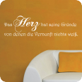 Wandtattoo Das Herz hat seine Gründe... - Bild 2