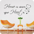 Wandtattoos | Wandtattoo Home is where your Heart is