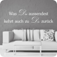 Wandtattoo Was Du aussendest... - Bild 2