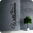 Wandtattoos | Wandtattoo Willkommen