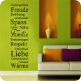 Wandtattoo Wörterblock Familie - Bild 1
