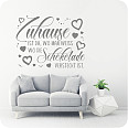 Wandtattoo Zuhause ist da wo man weiss wo die Schokolade versteckt ist - Bild 2