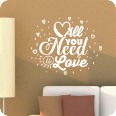 Wandtattoo all you need is Love - Bild 2