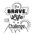 Wandtattoo be brave.. - Bild 3